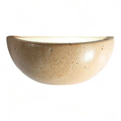 Halbkreisförmige LED Wabi-Sabi Wandlampe