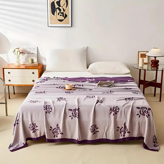 Bamboo Fiber Rose Kühlende Decke