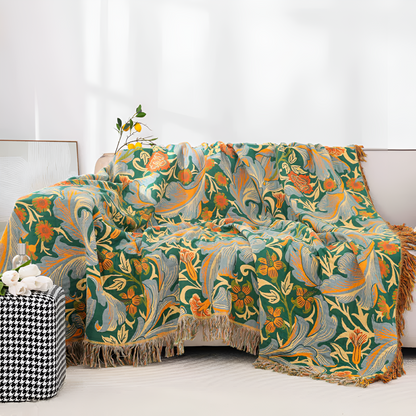 Vintage Floral Wandteppich Throw-Decke