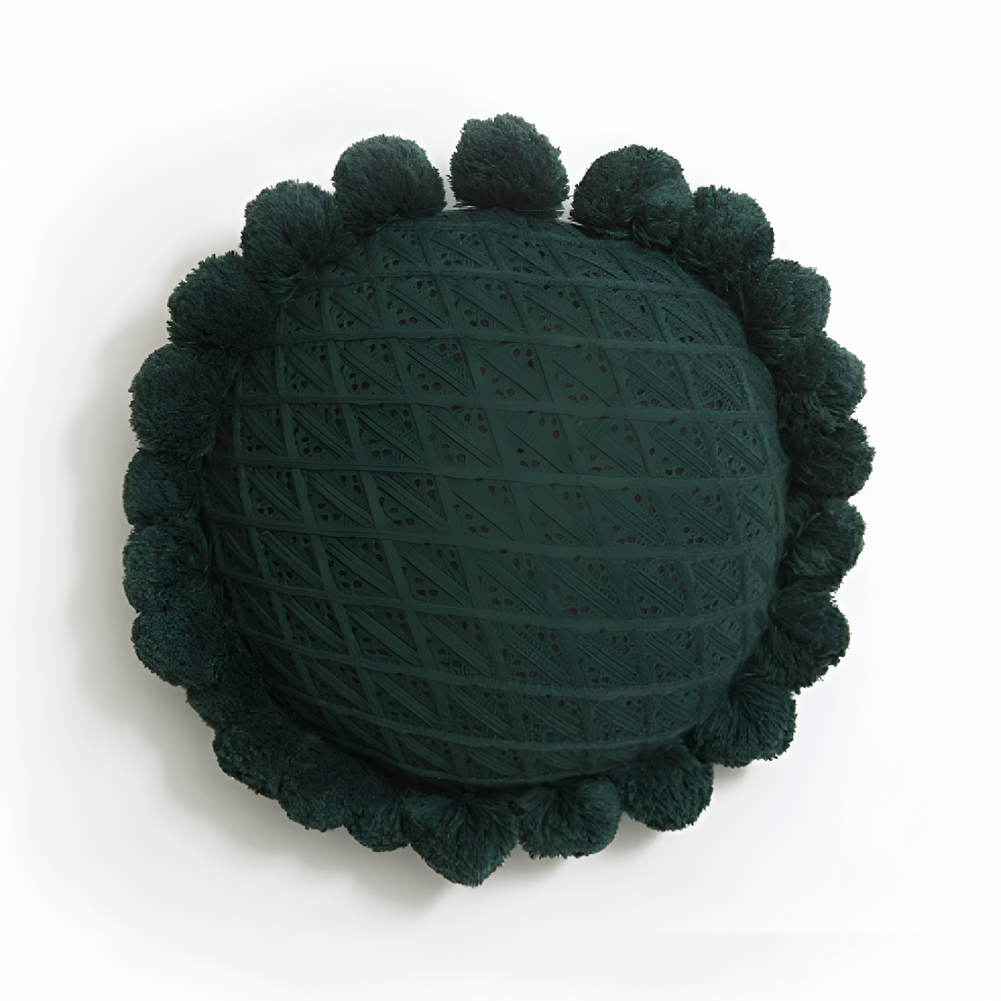 Chic Sonnenblume Pom-Pom Kissen