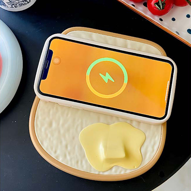 Squishy Silikon Toast Katze Wireless Charger LED Nachtlicht - Perfektes Geschenk für Kinder und Mädchen