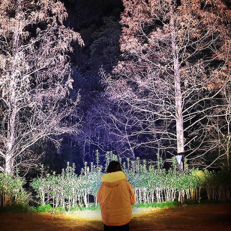 Breitstrahlende LED-Stirnlampe mit Powerbank-Funktion und USB-Ladeanschluss