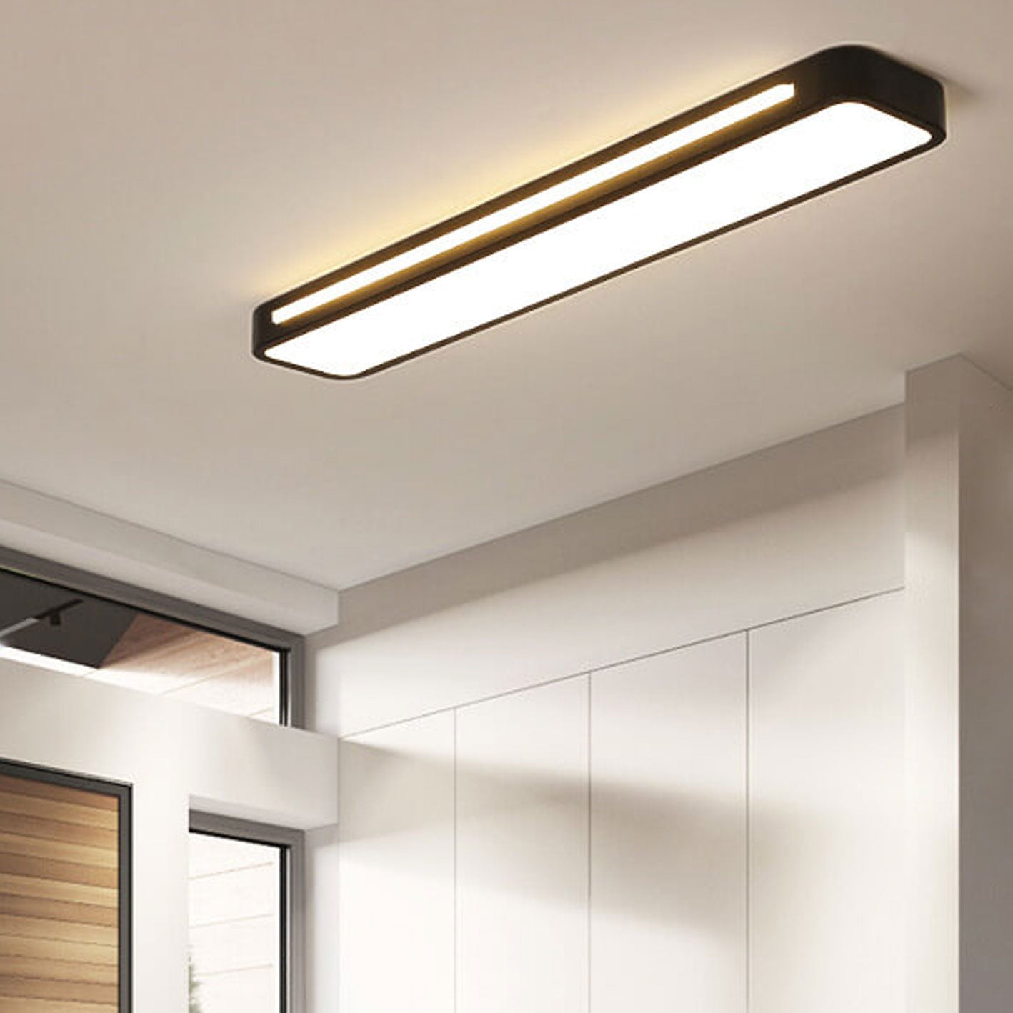 Garduru Nordic Minimalist LED Deckenleuchte | Modernes Design | Energieeffizient | Flush Mount | Perfekt für Zuhause