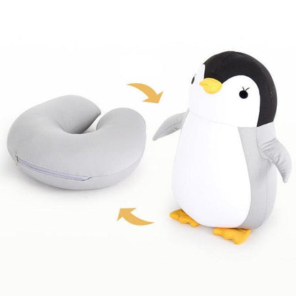 Garduru - Niedliches Pinguin Nekkissen für komfortable Reisen und gemütliches Kuscheln