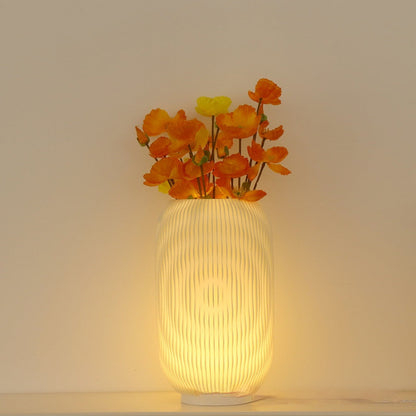 3D gedruckte Vase und Nachtlampe