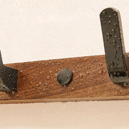 Vielseitige Holz Badezimmer Handtuch Kleidung 3-6 Haken Wandaufhängung