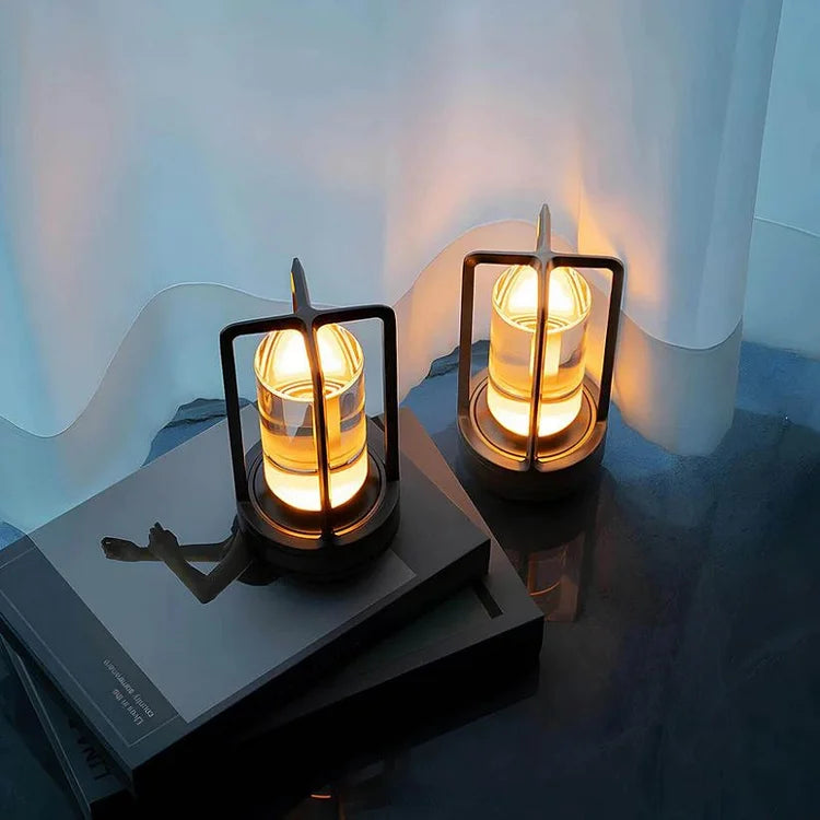 Garduru Luxuslampe – Drahtlose wiederaufladbare LED-Leuchte mit elegantem Kristall-Diffusor