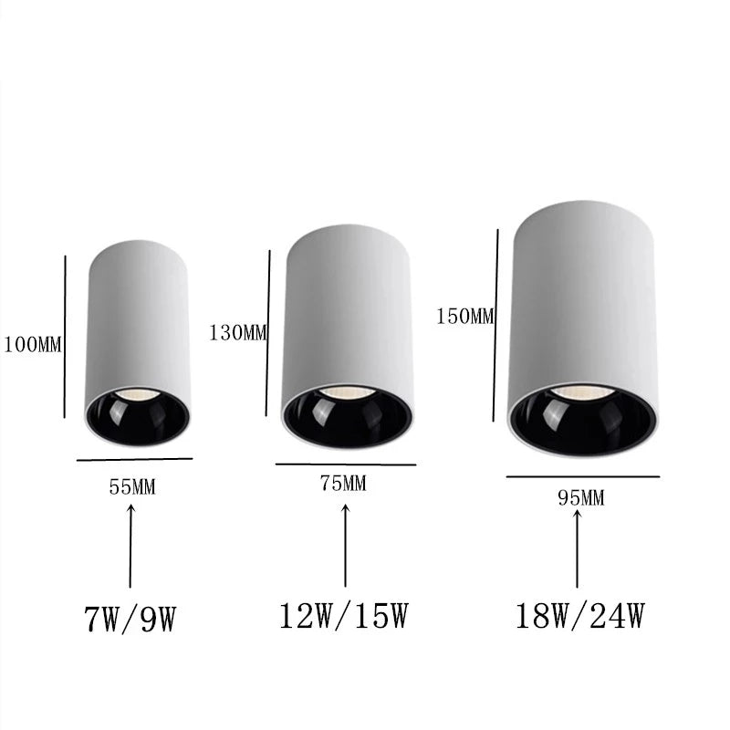 Garduru Runde COB Deckenleuchten | Modernes Design | Energieeffizient | Perfekte Beleuchtung für Wohn- und Arbeitsräume