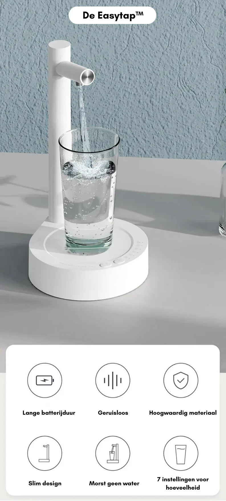Smart Water Dispenser mit einstellbarer Lautstärkeregelung – Elegante und praktische Lösung
