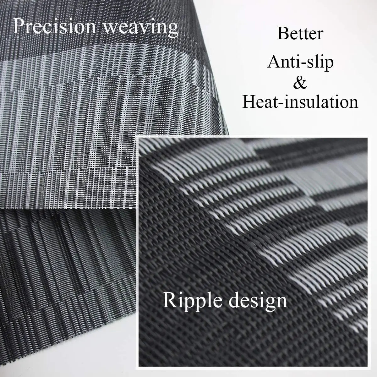 TableWove – Luxuriöse Waschbare Platzdeckchen mit hitzebeständigem Design für stilvolles Essen