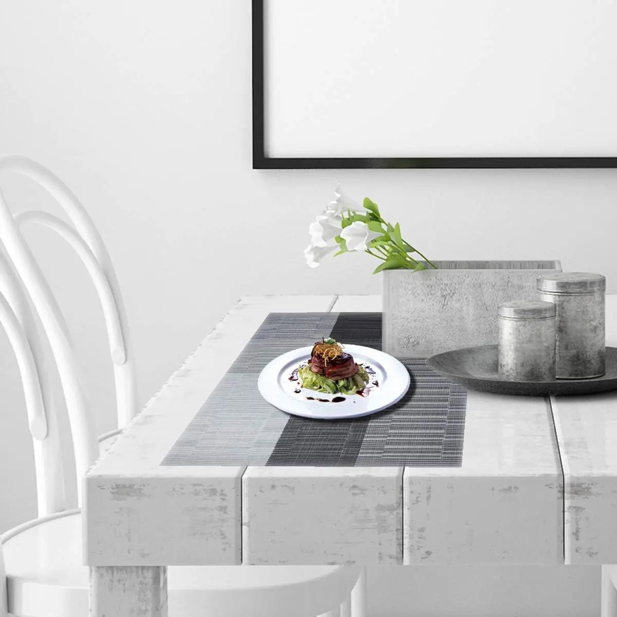 TableWove – Luxuriöse Waschbare Platzdeckchen mit hitzebeständigem Design für stilvolles Essen