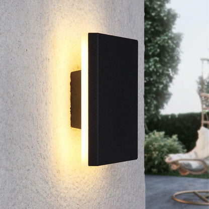 Wandleuchte Modern Schwarz Außen LED Lampe