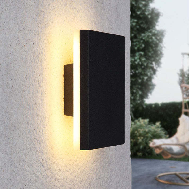 Garduru Outdoor LED-Wandleuchte – Minimalistisches Rund- oder Quadrat-Design IP65