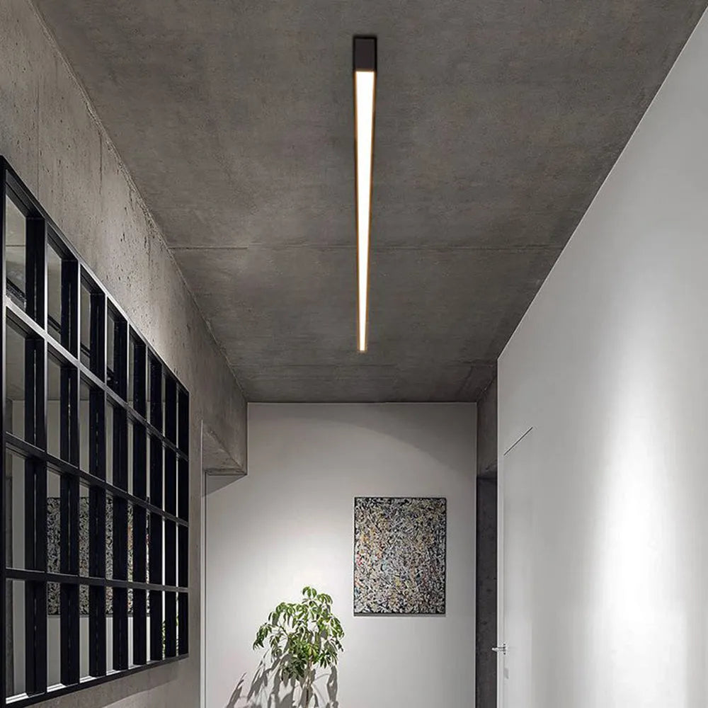 LED-Deckenleuchte modernes schwarzes Metalldesign