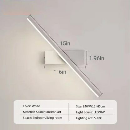 Drehbare Aluminium LED Badezimmer Spiegel Licht Wandmontierte Schminklampe