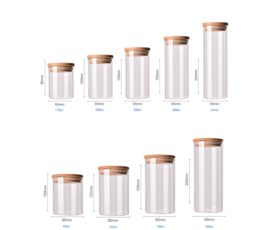 Raum Glas Vorratsbehälter