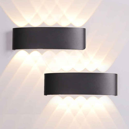 Royelux LED Pentagram Wandlampe - Stilvolle wasserdichte Lampe für Innen- und Außenbereich