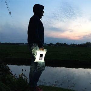 Solarlampe in Transparenter Tasche – Energiesparende LED Lampe für Garten und Außenbereich