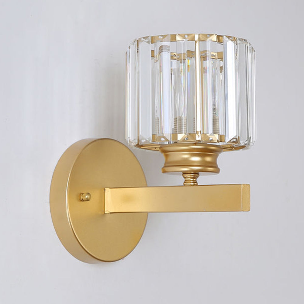 Kristallglas-Wandleuchte mit modernem Armdesign