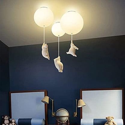 BalloonBear™ Deckenleuchte | Verspielte LED Kinderzimmerlampe | Kreatives Design | Stimmungsvolle Beleuchtung