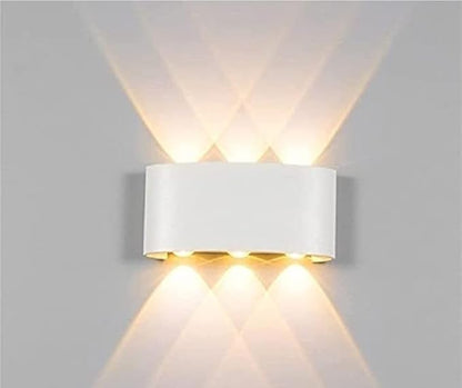 Royelux LED Pentagram Wandlampe - Stilvolle wasserdichte Lampe für Innen- und Außenbereich
