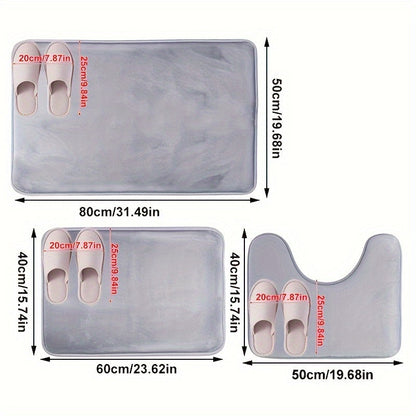 Weiche Memory Foam Badematten Set – Für Komfort und Luxus