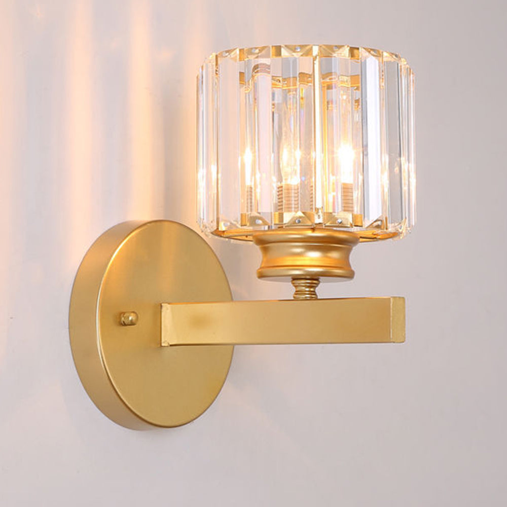 Kristallglas-Wandleuchte mit modernem Armdesign