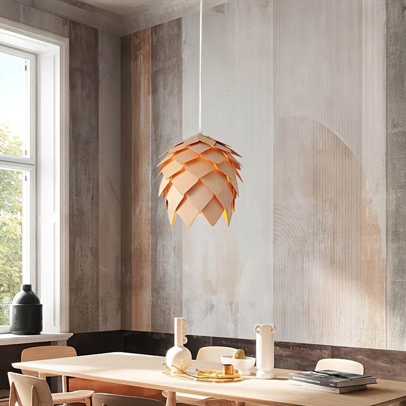 Märchenhafte Tannenzapfen-Lampe – Natürliche Atmosphäre im Haus