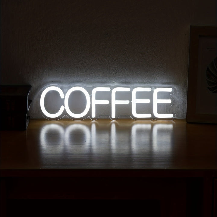 Stilvolle LED-Neonleuchte Kaffee