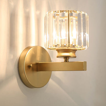 Kristallglas-Wandleuchte mit modernem Armdesign