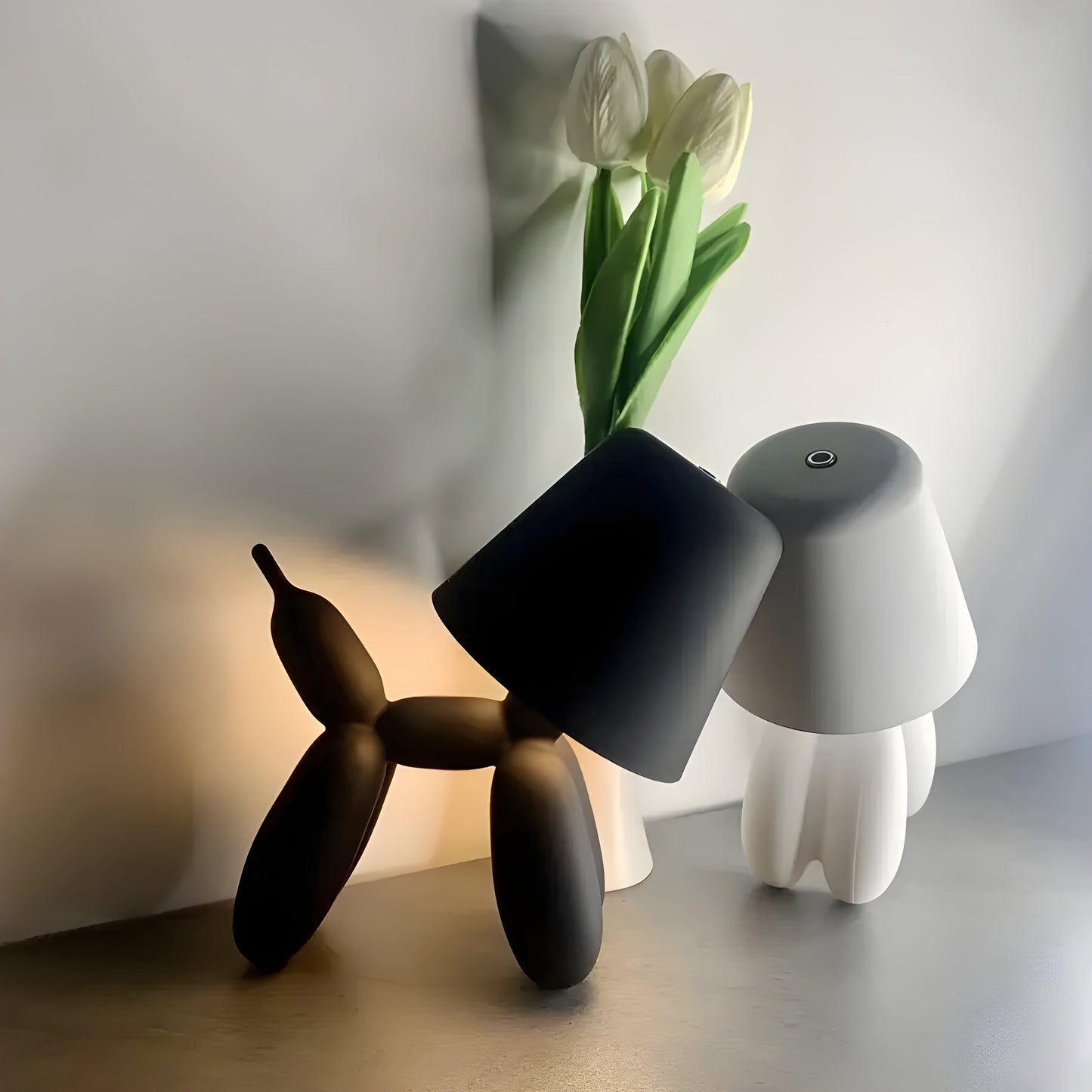 Garduru Lampe – USB-Aufladung Ballonhund Touch LED Tischlampe