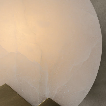 Wandlampe LED Nordic Minimalistisch - Lampe aus Marmor und Messing mit Dimmer