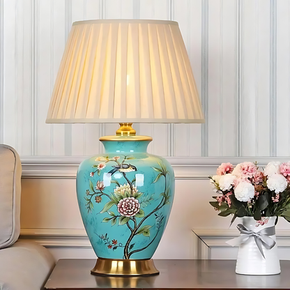 Stilvolle Tischlampe aus Keramik und Metall | LuxeLight