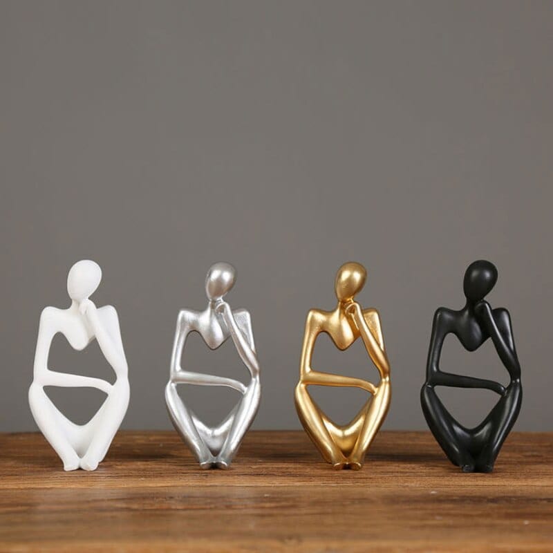 Abstrakter Denker Statue