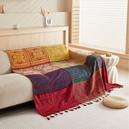 Lebendige Farben Tribal Stil Sofa/Couch Abdeckung Decke