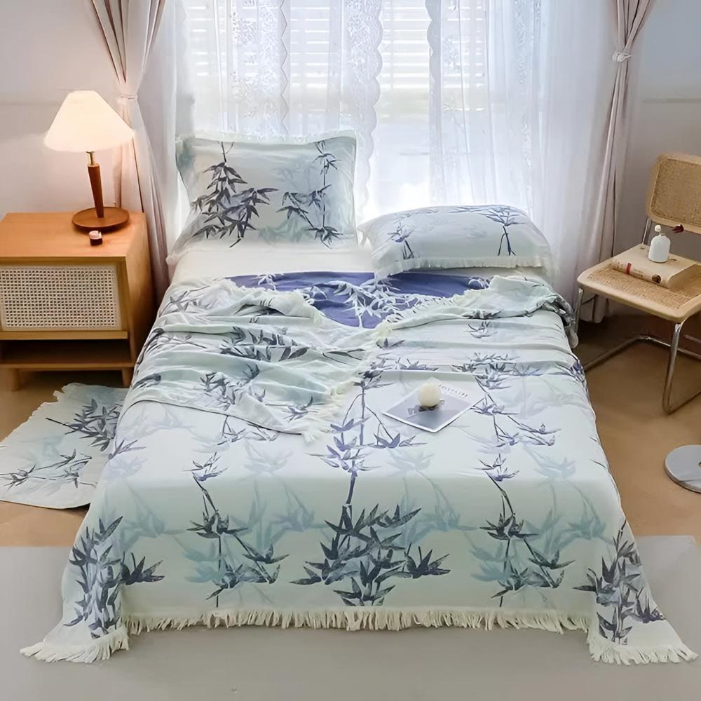 Bamboo Baumwolle Wendbare Jacquard-Decke