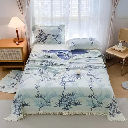 Bamboo Baumwolle Wendbare Jacquard-Decke