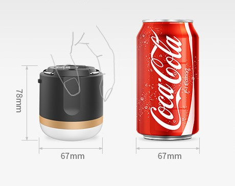 Tragbare LED Campinglampe mit Powerbank – Wiederaufladbar, USB-Anschluss, für Outdoor & Notfälle