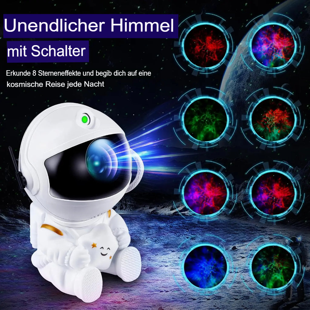 Sternenhimmel-Projektor mit Astronautenfigur – Traumhafte Atmosphäre