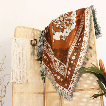 Boho Chic gemustertes Überwurfdecke