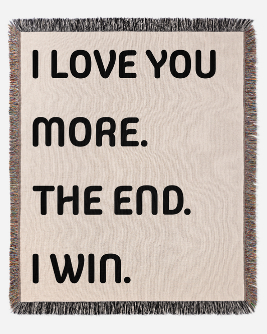 Ich Liebe Dich Mehr Gewebte Decke