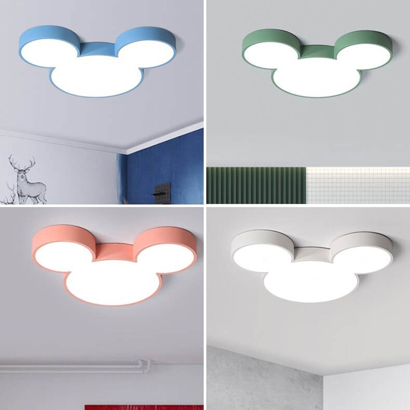 Garduru LED Deckenleuchte | Cartoon-Design | Schlanke Form | Kinderzimmer-Lampe