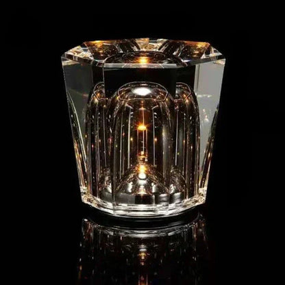 Wiederaufladbare Tischlampe mit Kristalldetails | CrystalGlow