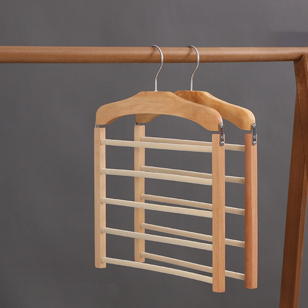 Timber Holz Platzsparender Kleiderbügel
