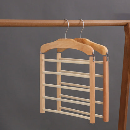 Timber Holz Platzsparender Kleiderbügel