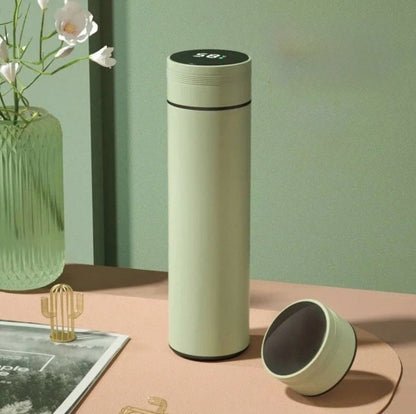 480ml Smart Edelstahlthermoskanne mit Temperaturanzeige, auslaufsichere Vakuumflasche für Kaffee und Milch, perfektes Weihnachtsgeschenk