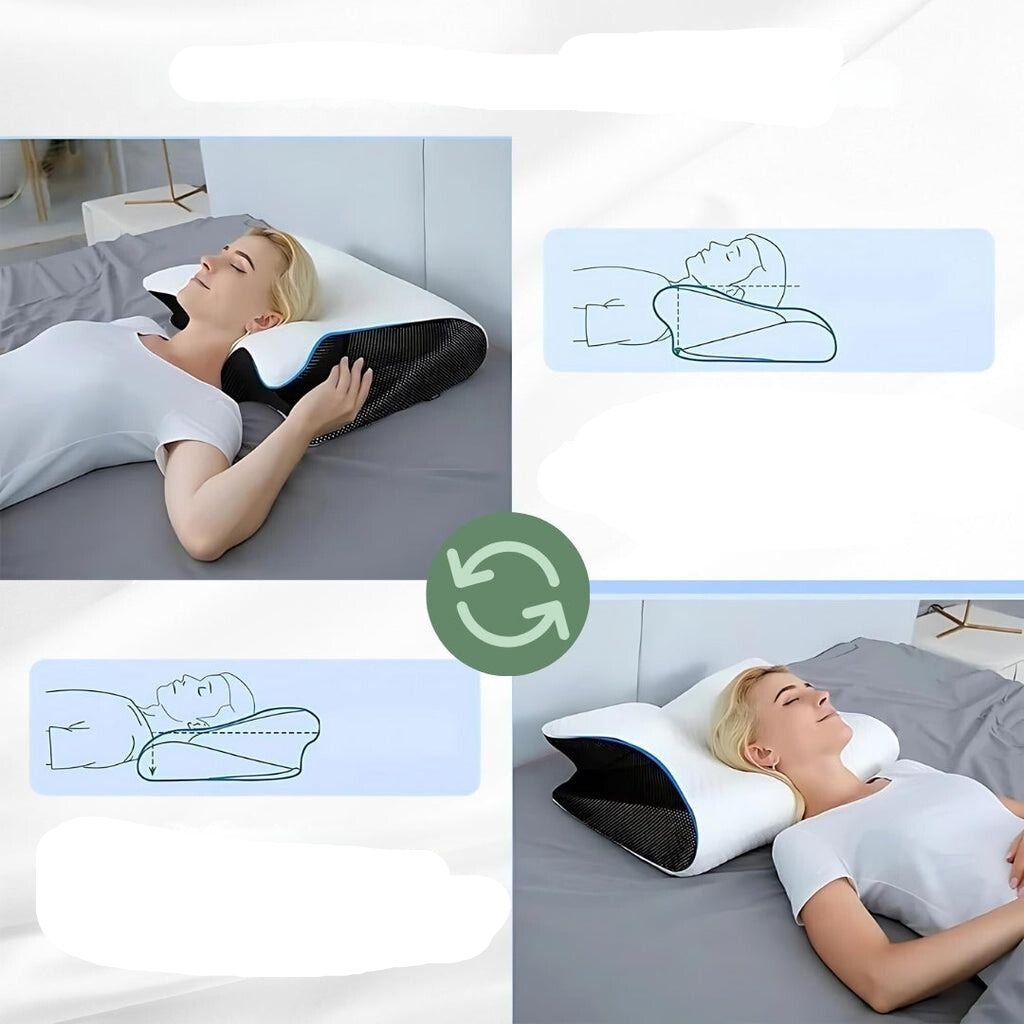 Garduru - Ergonomisches orthopädisches Kopfkissen für schmerzfreien Schlaf