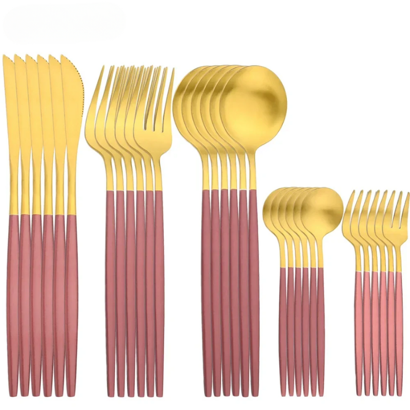 LuxeCut – Stilvolles Edelstahl Besteckset mit zeitlosem Design, 30 Teile