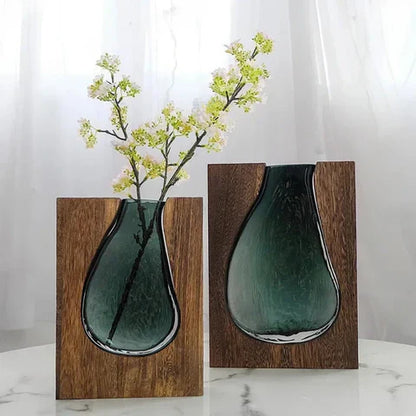 Garduru Nordic Live Edge Vase | Skandinavisches Design | Natürliche Eleganz für Ihr Zuhause