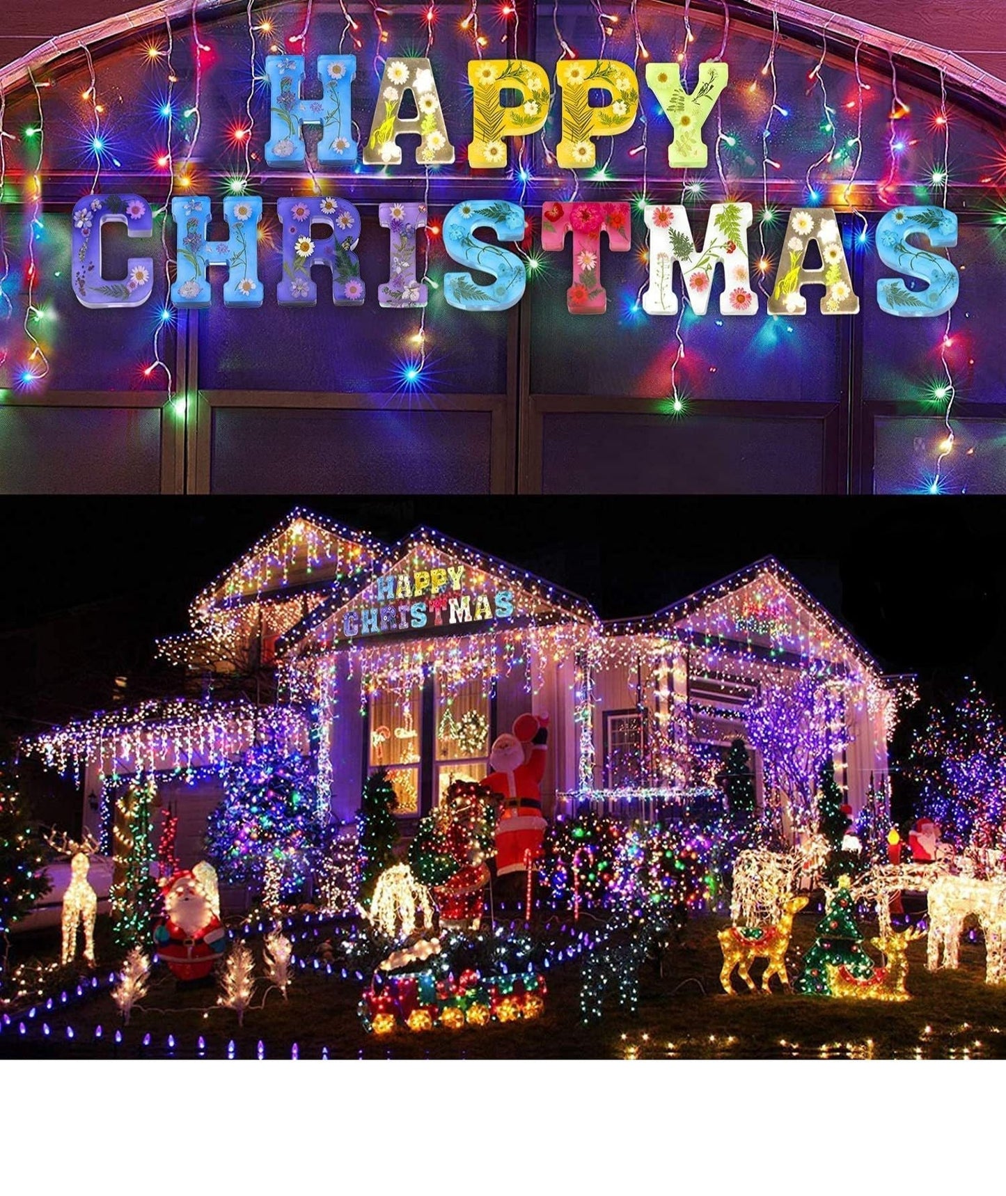 Beleuchtete florale LED-Buchstaben